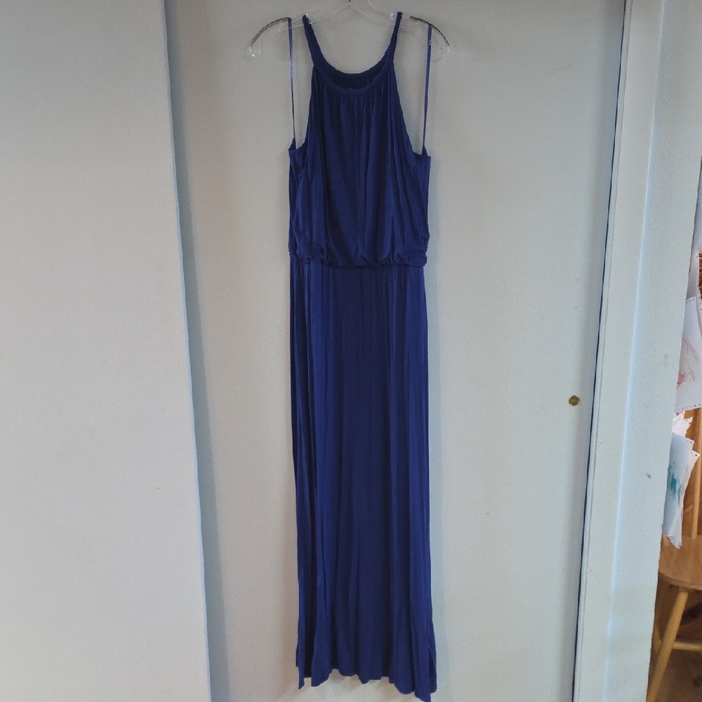Elegant Blue Maxi Dress